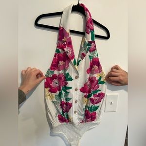 Free People Halter Bodysuit